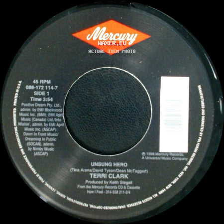 Terri Clark - Unsung Hero / Not Getting Over You side A