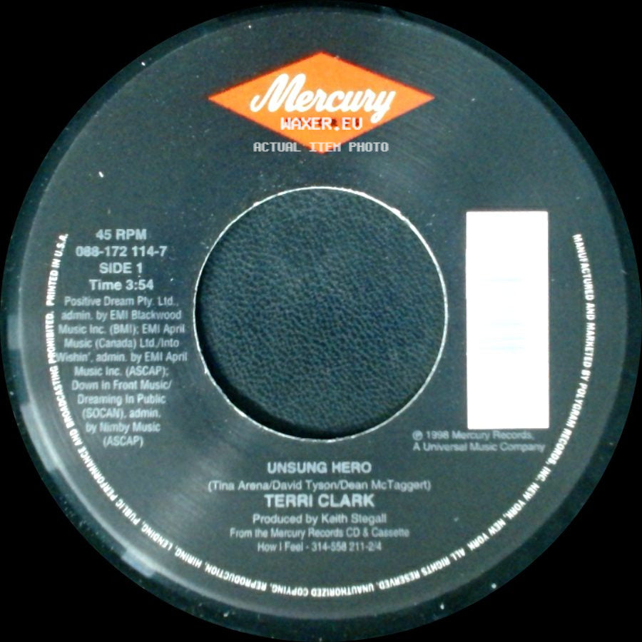 Terri Clark - Unsung Hero / Not Getting Over You side A
