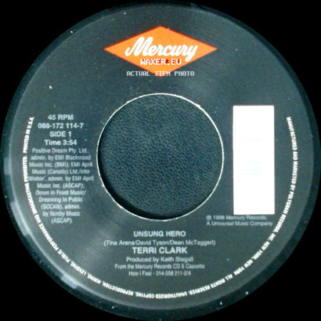Terri Clark - Unsung Hero / Not Getting Over You side A