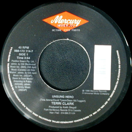 Terri Clark - Unsung Hero / Not Getting Over You side A
