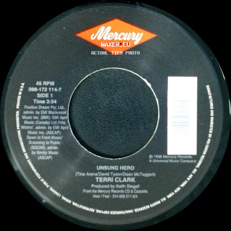 Terri Clark - Unsung Hero / Not Getting Over You side A