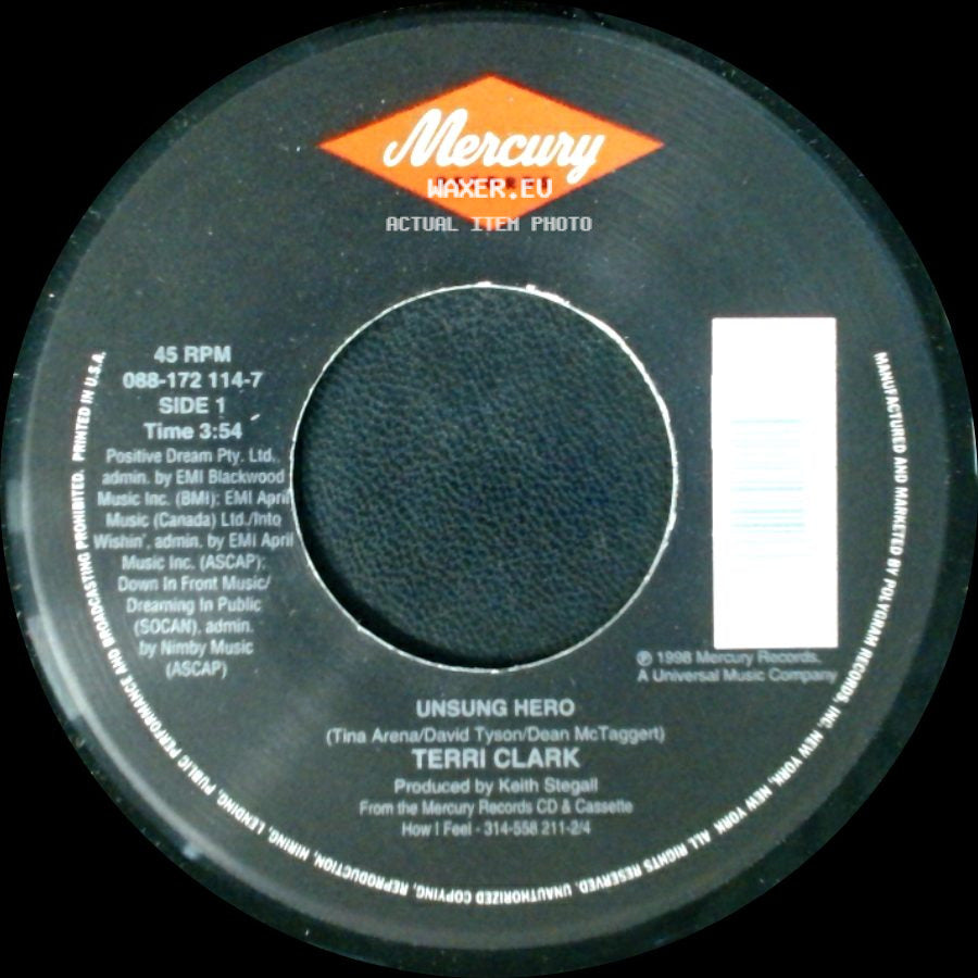 Terri Clark - Unsung Hero / Not Getting Over You side A