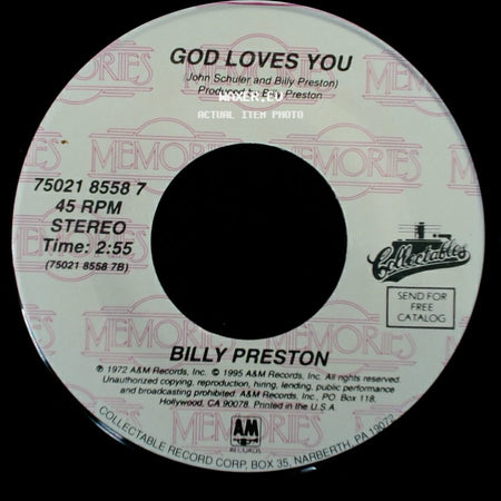 Billy Preston - God Loves You / Outa Space side A