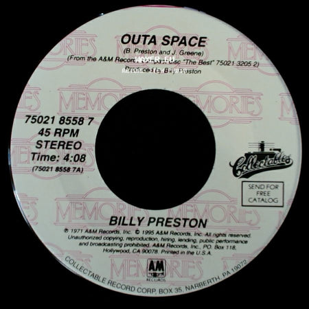 Billy Preston - God Loves You / Outa Space side B