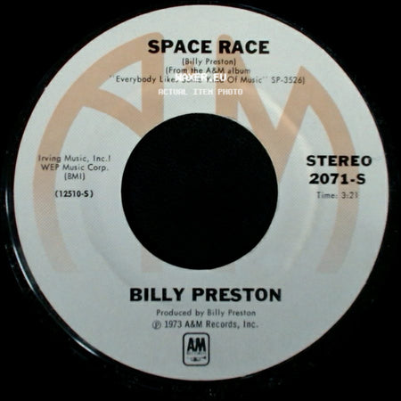 Billy Preston - Get Back / Space Race side B