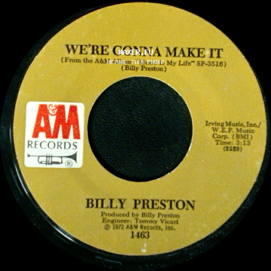 Billy Preston - We're Gonna Make It / Space Race side A