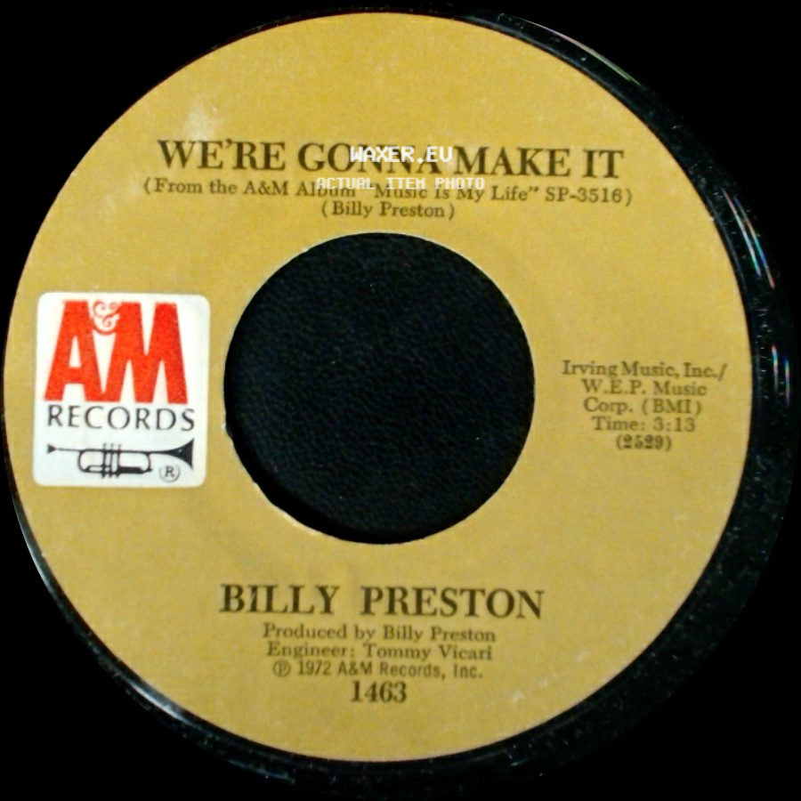 Billy Preston - We're Gonna Make It / Space Race side A