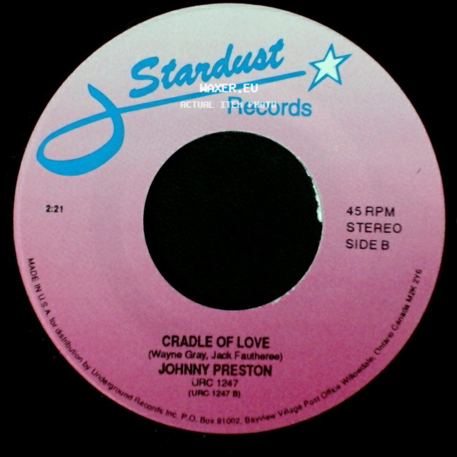 Johnny Preston - Running Bear / Cradle Of Love side B