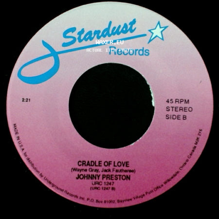 Johnny Preston - Running Bear / Cradle Of Love side B