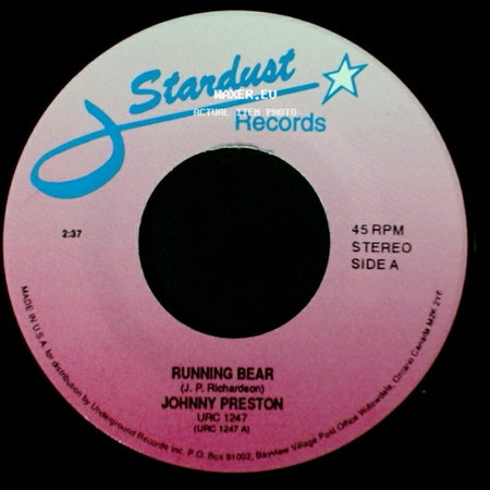 Johnny Preston - Running Bear / Cradle Of Love side A