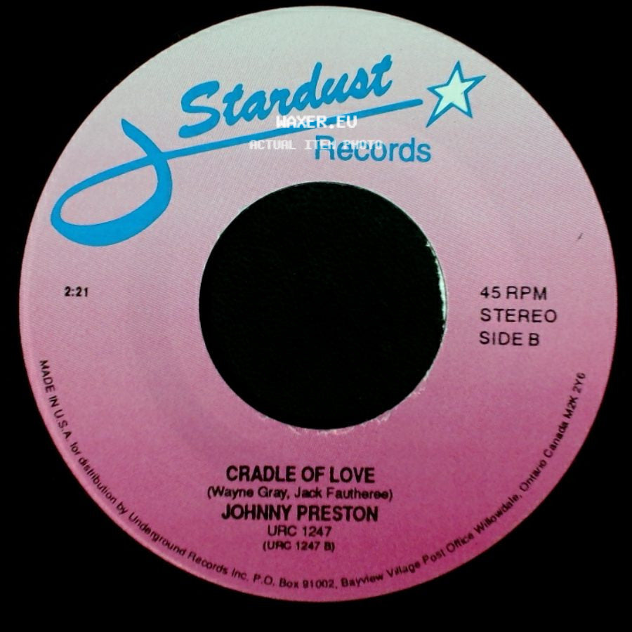 Johnny Preston - Running Bear / Cradle Of Love side B