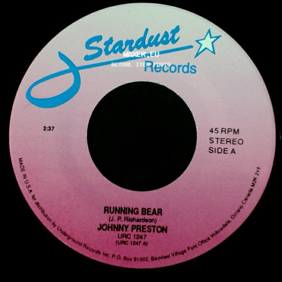 Johnny Preston - Running Bear / Cradle Of Love side A
