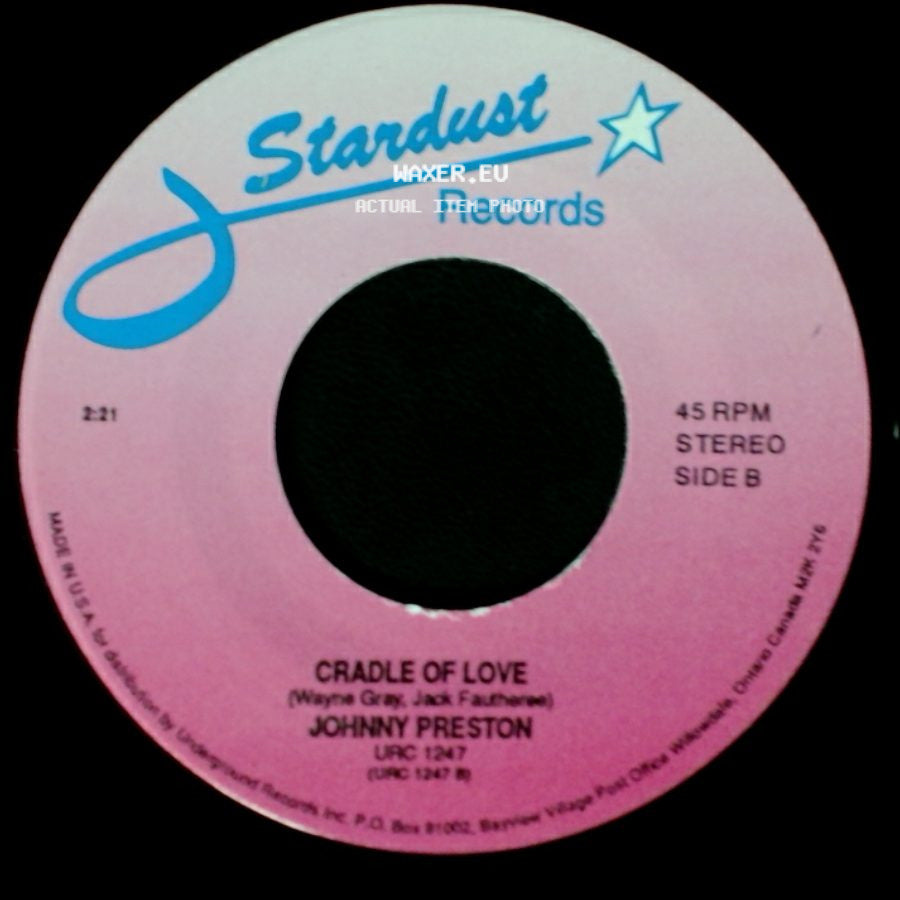 Johnny Preston - Running Bear / Cradle Of Love side B
