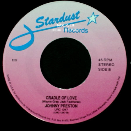Johnny Preston - Running Bear / Cradle Of Love side B