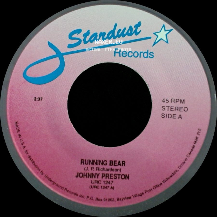 Johnny Preston - Running Bear / Cradle Of Love side A