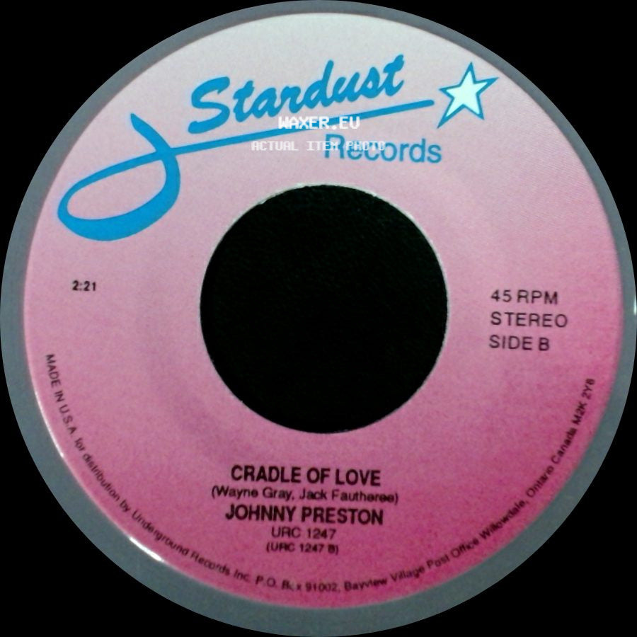 Johnny Preston - Running Bear / Cradle Of Love side B