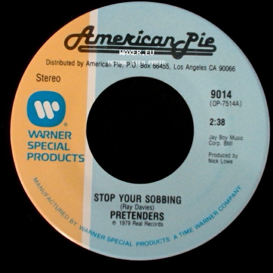 Pretenders - Talk Of The Town / Stop Your Sobbing side B