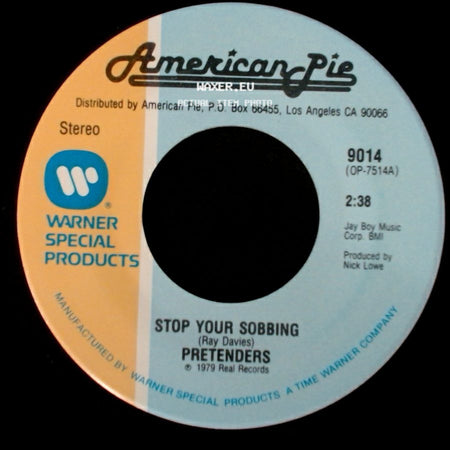 Pretenders - Talk Of The Town / Stop Your Sobbing side B