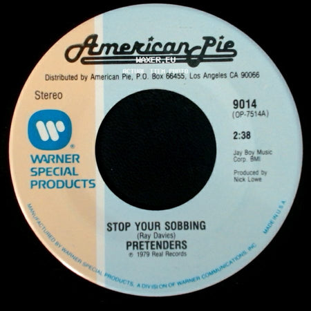 Pretenders - Talk Of The Town / Stop Your Sobbing side B