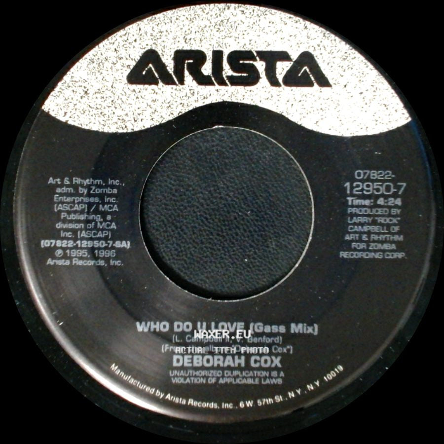 Deborah Cox - Who Do U Love (Gass Mix) / Sentimental side A