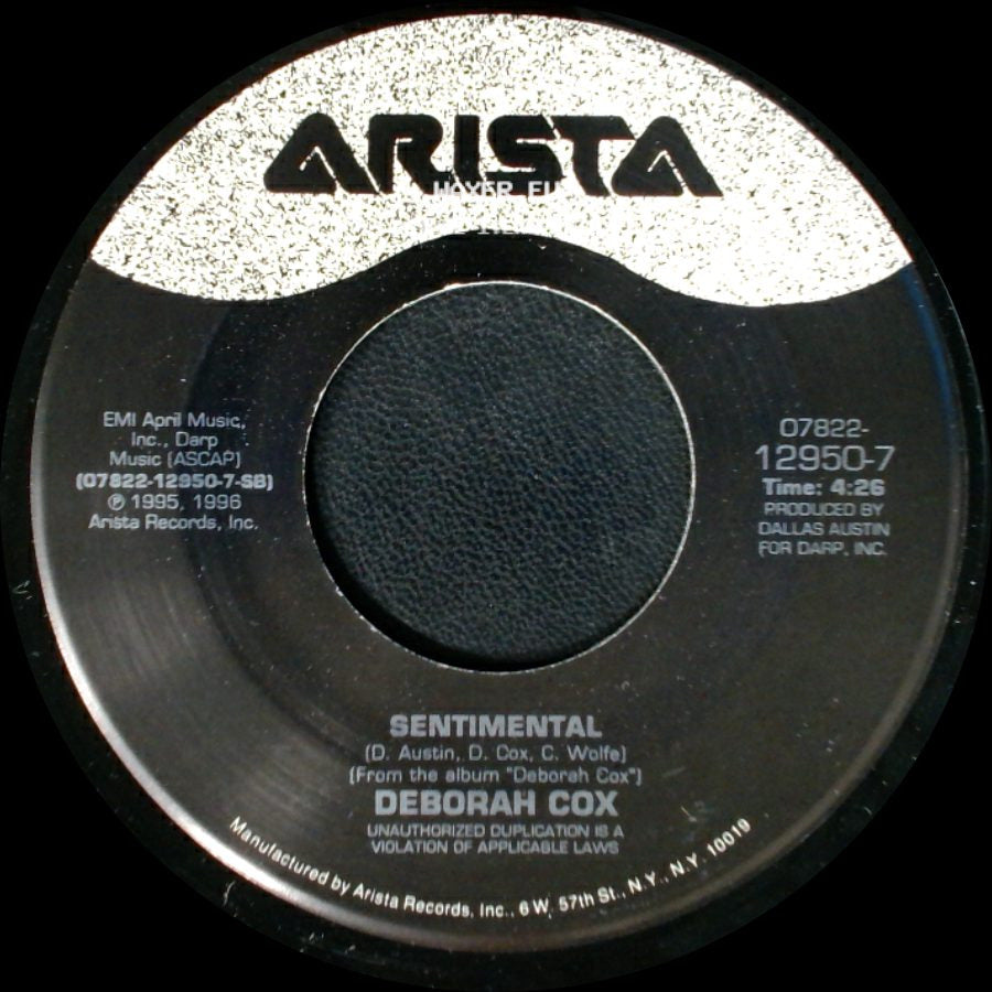 Deborah Cox - Sentimental / Who Do U Love (Gass Mix) side A
