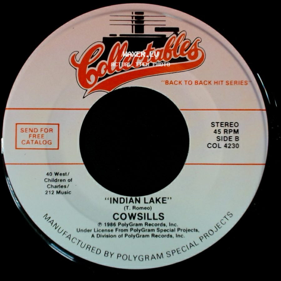 Daddy Dewdrop / Cowsills - Chick-A-Boom / Indian Lake side B