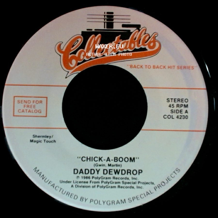 Daddy Dewdrop / Cowsills - Chick-A-Boom / Indian Lake side A
