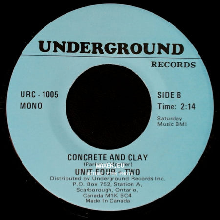 The Cowsills / Unit Four + Two - Indian Lake / Concrete And Clay side B