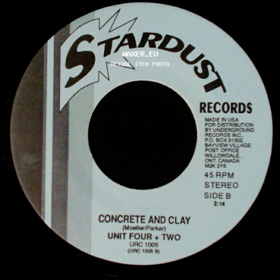 The Cowsills / Unit Four + Two - Indian Lake / Concrete And Clay side B