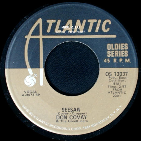 Don Covay & The Goodtimers - Mercy, Mercy / Seesaw side B