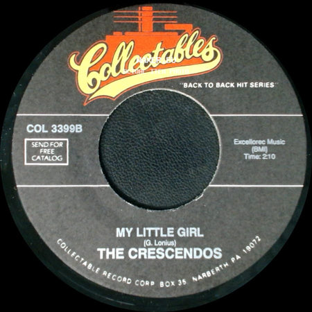The Crescendos - Oh Julie / My Little Girl side B