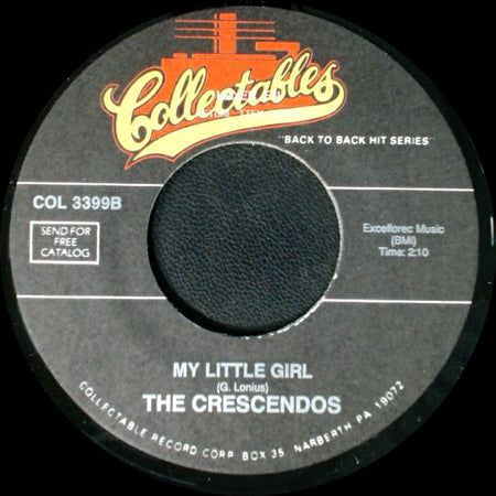 The Crescendos - Oh Julie / My Little Girl side B