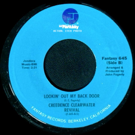 Creedence Clearwater Revival - Long As I Can See The Light / Lookin' Out My Back Door side B