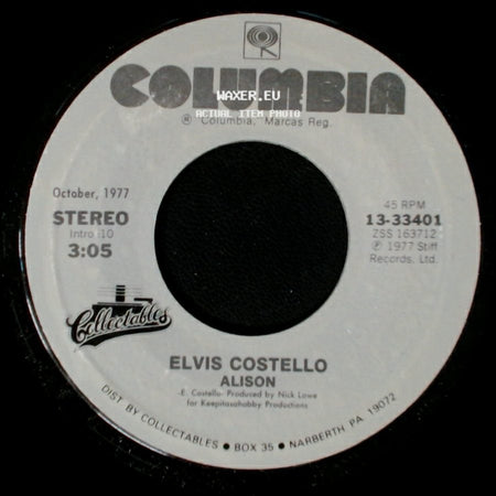 Elvis Costello - Accidents Will Happen / Alison side B