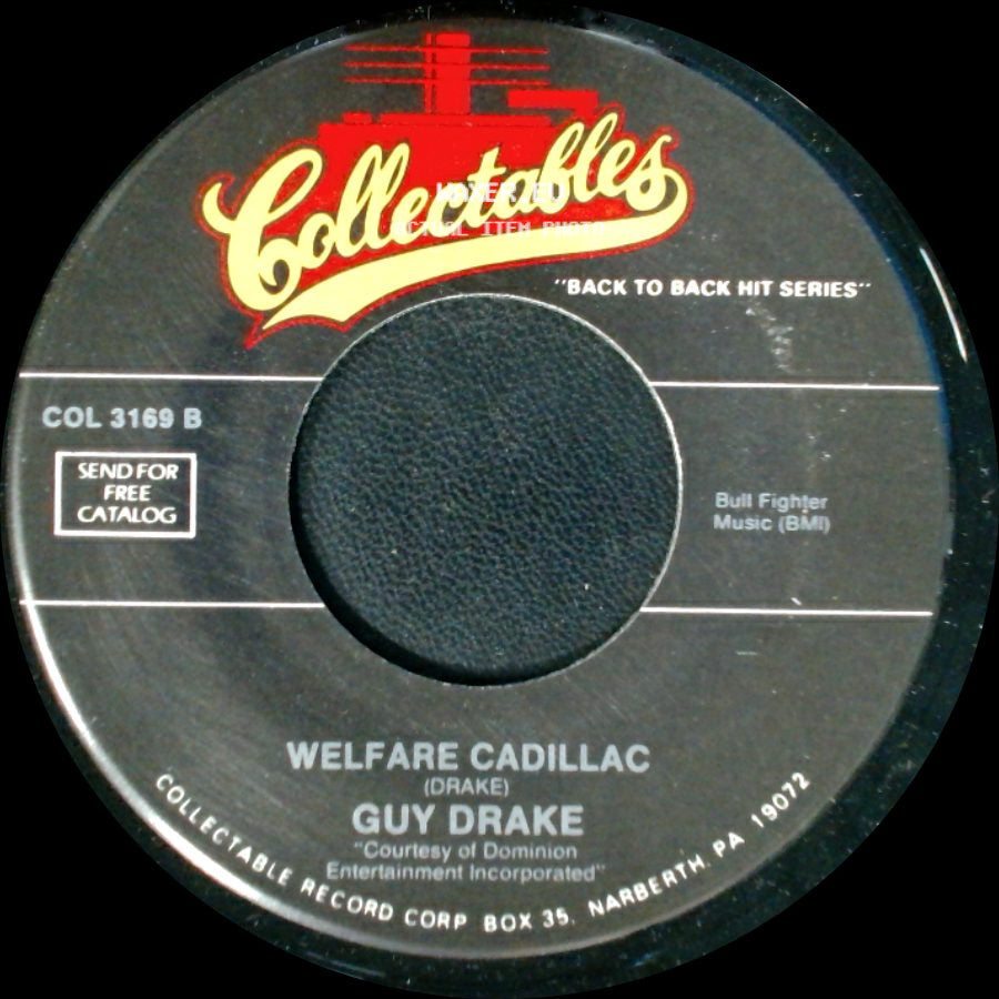 Guy Drake / The Corsairs - Welfare Cadillac / Smokey Places side A