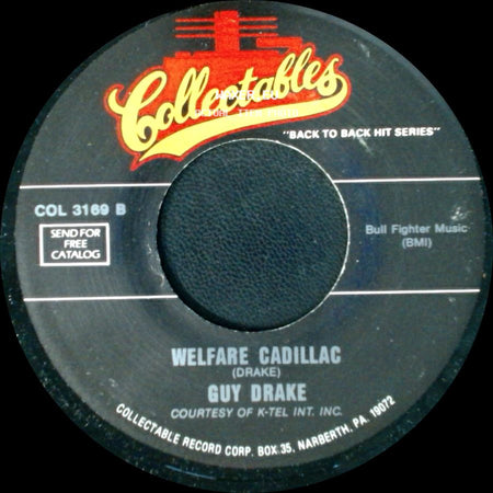 Guy Drake / The Corsairs - Welfare Cadillac / Smokey Places side A