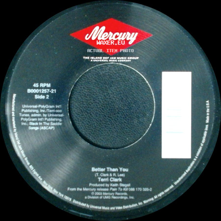 Terri Clark - I Wanna Do It All / Better Than You side B