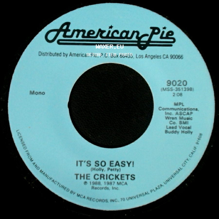 Sanford Clark / The Crickets - The Fool / It's So Easy! side B
