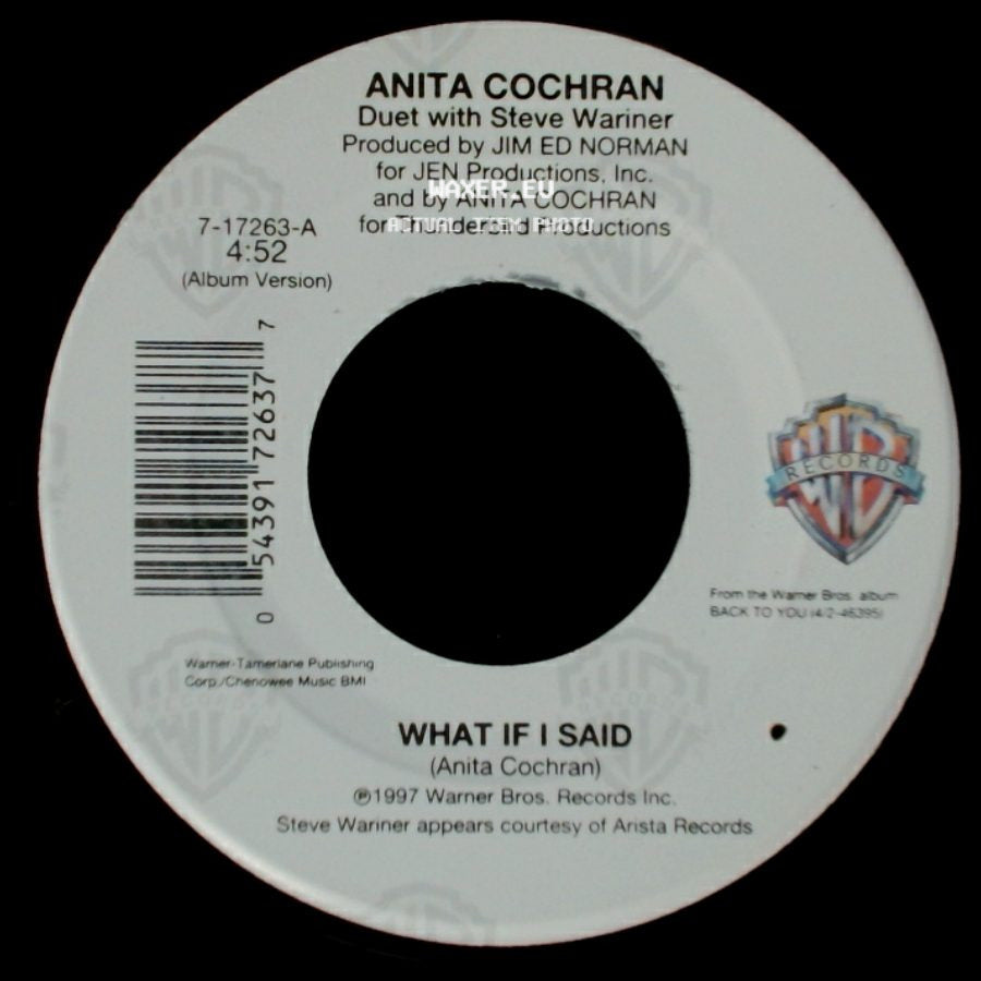 Anita Cochran - What If I Said / Daddy Can You See Me side A
