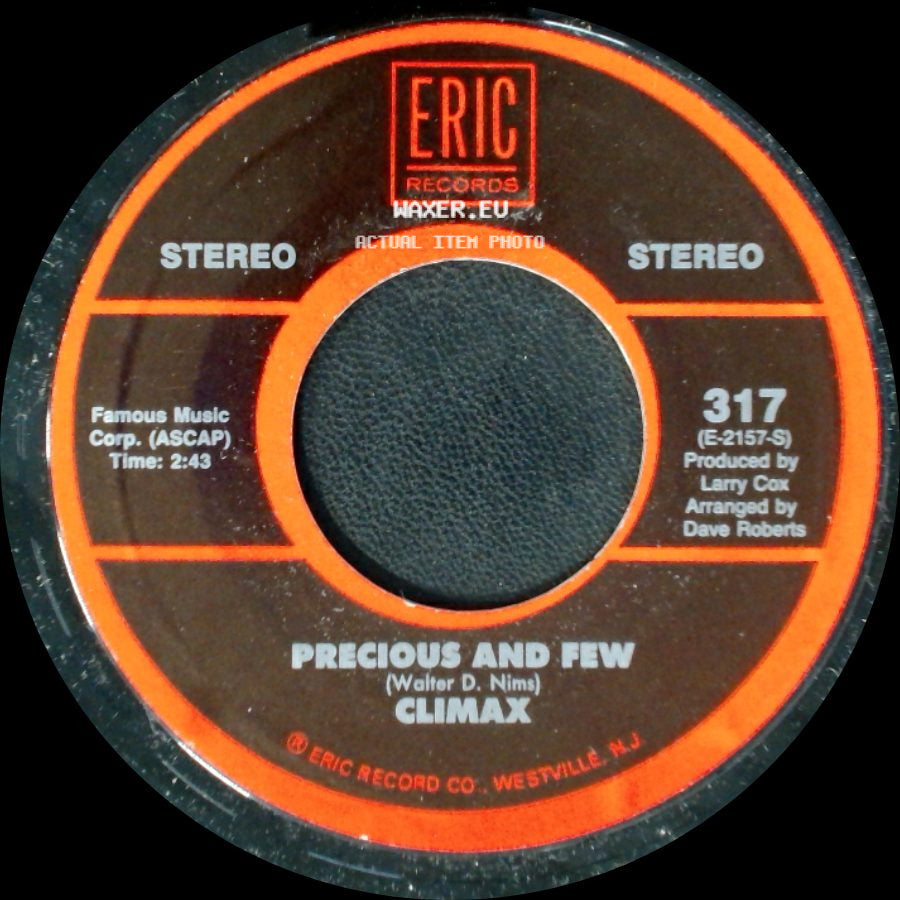 Al Wilson / Climax - Show And Tell / Precious And Few side B
