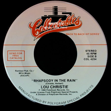The Walker Brothers / Lou Christie - Make It Easy On Yourself / Rhapsody In The Rain side B