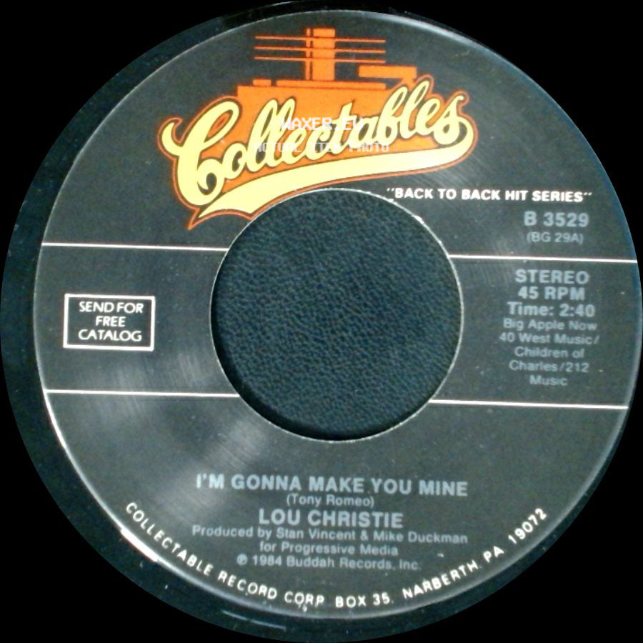Lou Christie - I'm Gonna Make You Mine / She Sold Me Magic side A
