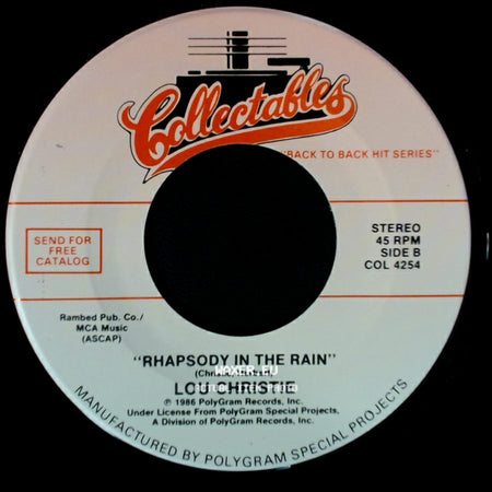 The Walker Brothers / Lou Christie - Make It Easy On Yourself / Rhapsody In The Rain side B