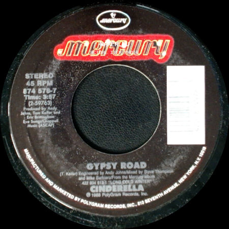 Cinderella - Jumpin' Jack Flash (Live) / Gypsy Road side B