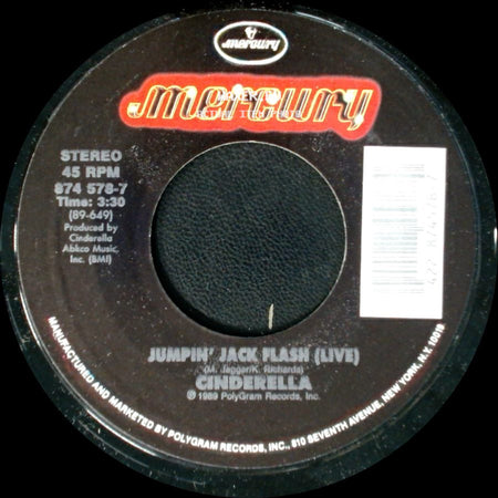 Cinderella - Jumpin' Jack Flash (Live) / Gypsy Road side A
