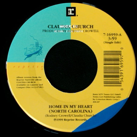 Claudia Church - Home In My Heart (North Carolina) / Just As Long As You Love Me side A