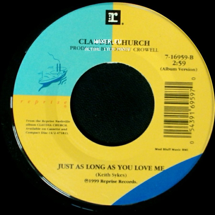 Claudia Church - Home In My Heart (North Carolina) / Just As Long As You Love Me side B