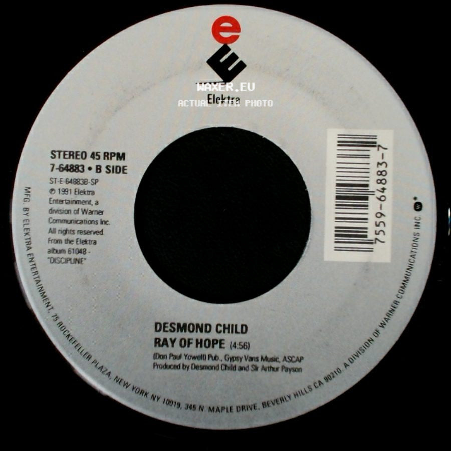 Desmond Child - Love On A Rooftop / Ray Of Hope side B