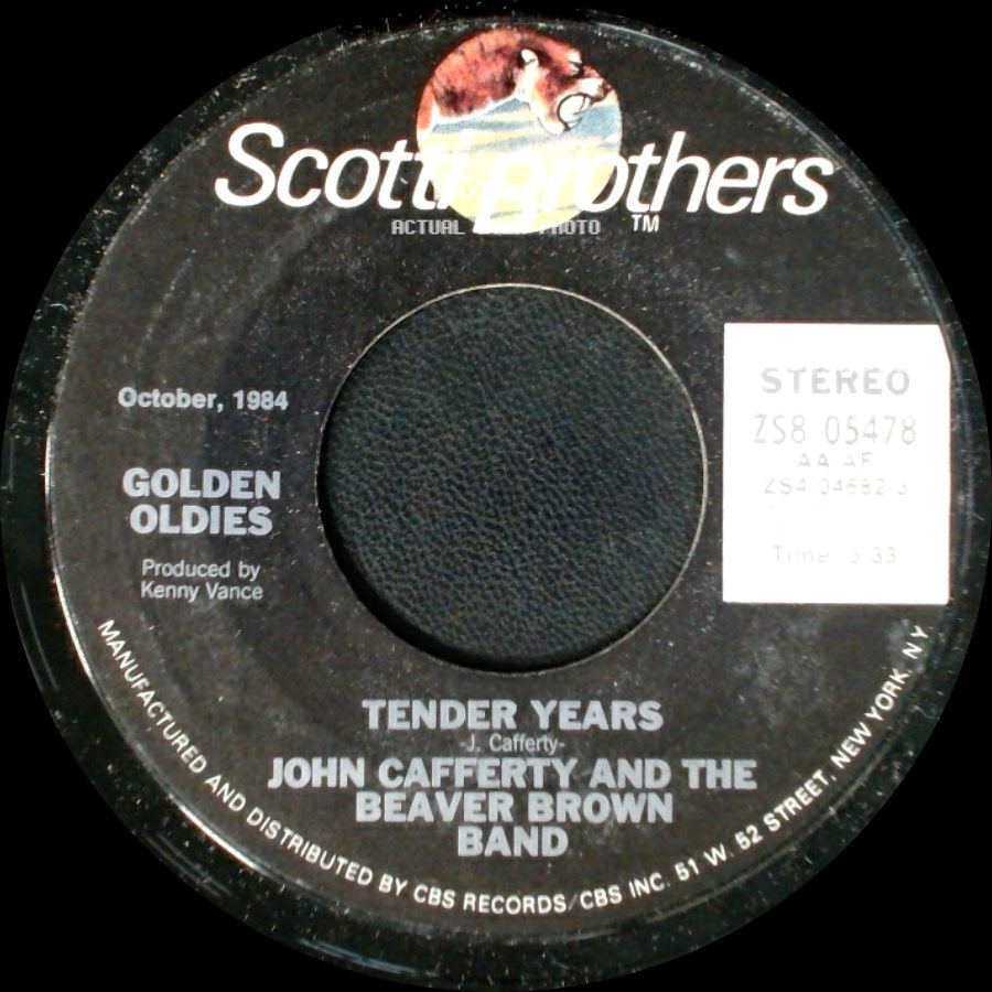 John Cafferty And The Beaver Brown Band - Tender Years / On The Dark Side side A