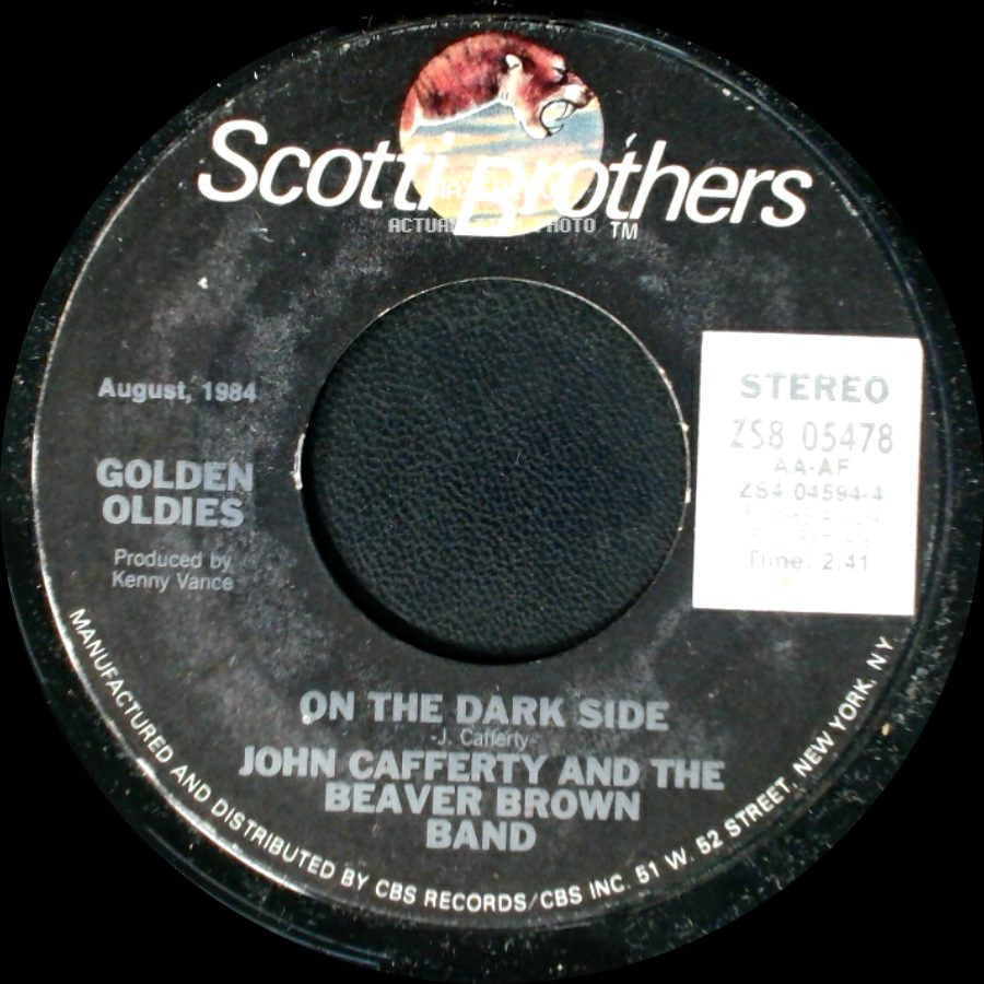 John Cafferty And The Beaver Brown Band - Tender Years / On The Dark Side side B